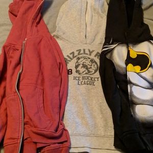 3 sweatshirts. 5/6